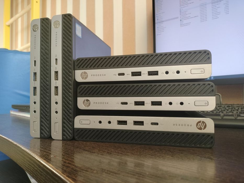 HP ProDesk 600 G3 Mini, i5-6500t, 8Gb DDR4, 128gb NVMe