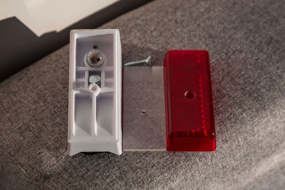 Lampka rowerowa łezka Romet tylna retro PRL vintage Jubilat Wigry PRL