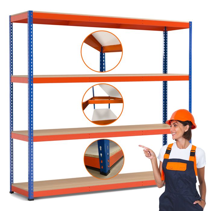 Regal metalowy do magazynu garazu piwnicy regaly polkowe nowe mocne