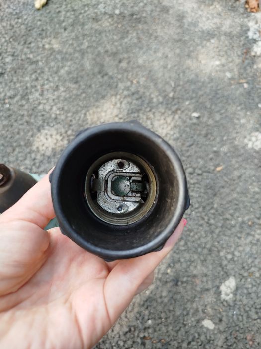 Большой уличный фонарь СССР, ретро, металлический патрон