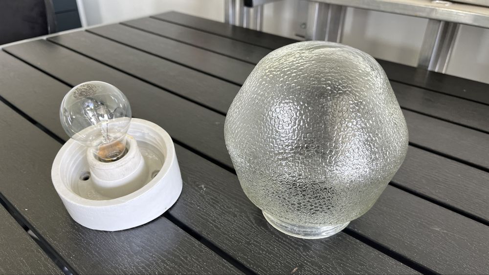 Lampa łazienkowa PRL