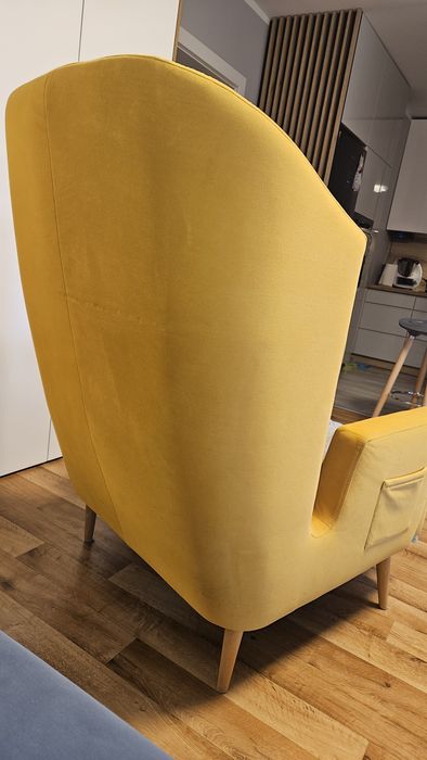 Fotel uszak żółty