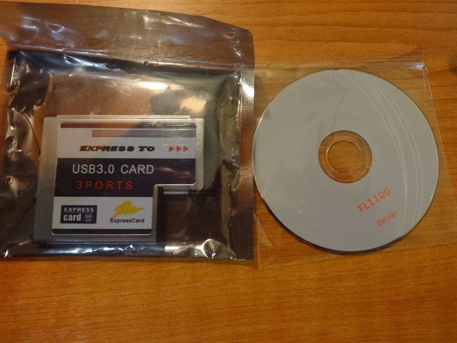ExpressCard Usb 3.0 три порта, адаптер, карта 54mm