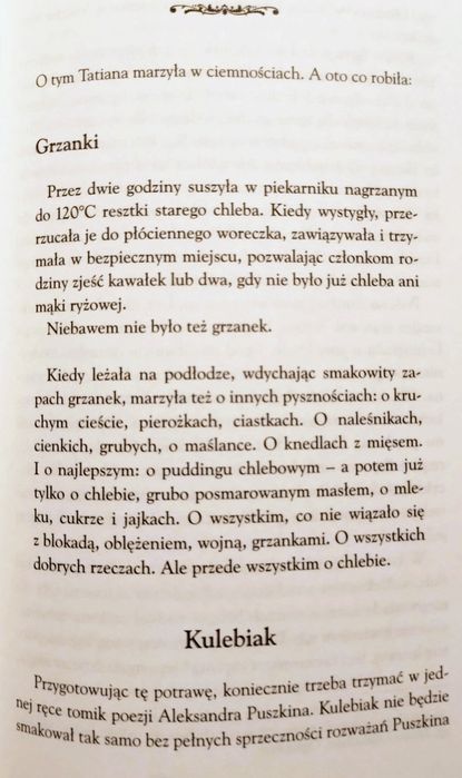 Przepisy Tatiany. Paullina Simons.