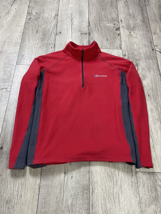Berghaus кофта толстовка XL размер флисовая красная оригинал