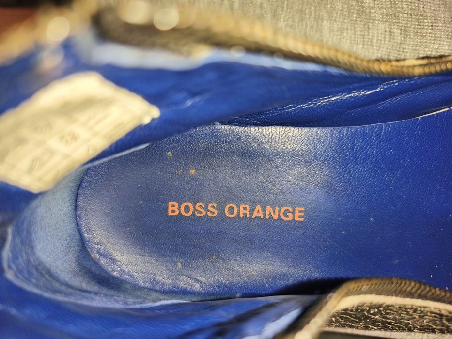 Skórzane trampki Boss Orange