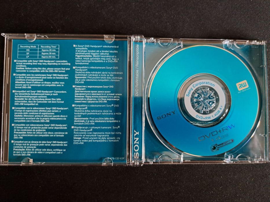CD Sony para gravação