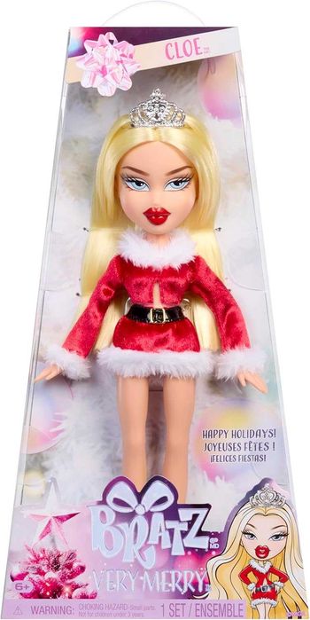Лялька MGA Bratz Very Merry Cloe Fashion Doll Special  Holiday Packaging  Братц Весела Хлоя Різдвяний стиль 595717
