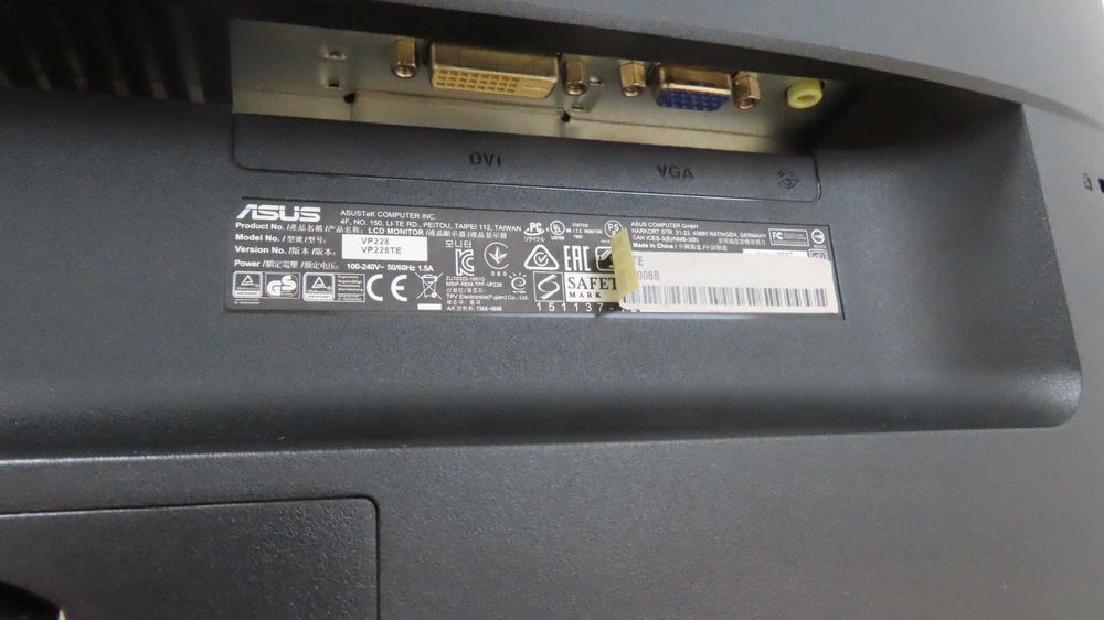 Monitor Asus VP228, de 21,5 polegadas - Wide Screen