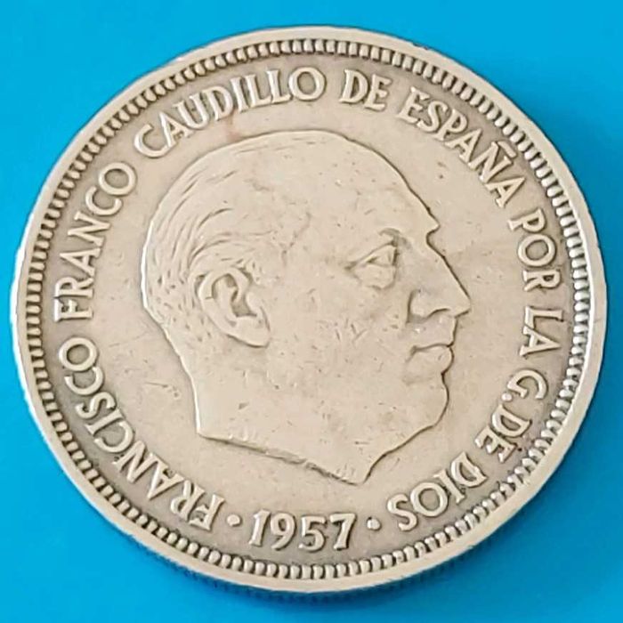 5 Pesetas from 1957*58, Francisco Franco
