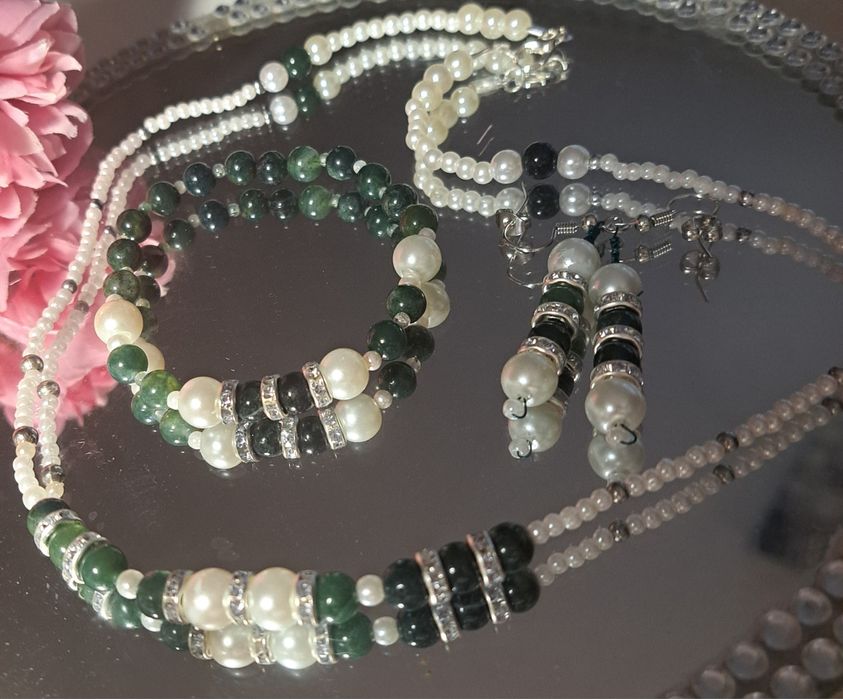 Komplet,  hokej, bransoletka I kolczyki