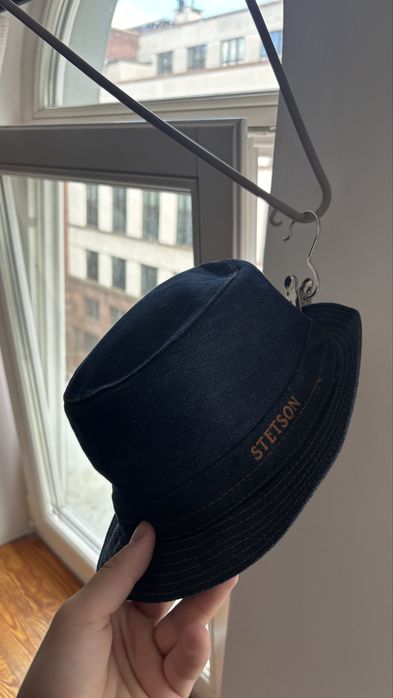 Stetson Pork Pie Denim Sustainable – kapelusz jeansowy Made in Italy