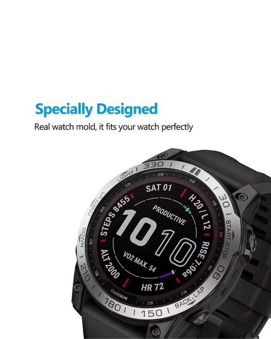Захист безеля Garmin Fenix 8/7X/7/6X/6/6 Pro/5 Plus / 5/Еріх Защита Безеля-Накладка