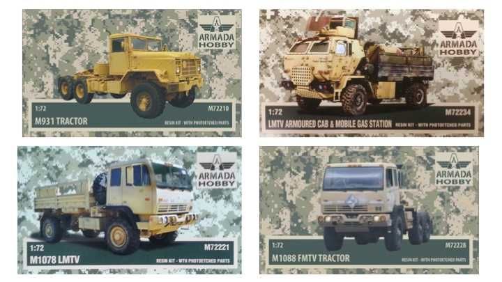 Kits modelismo em resina,  1/72 ArmadaHobby - Camiões