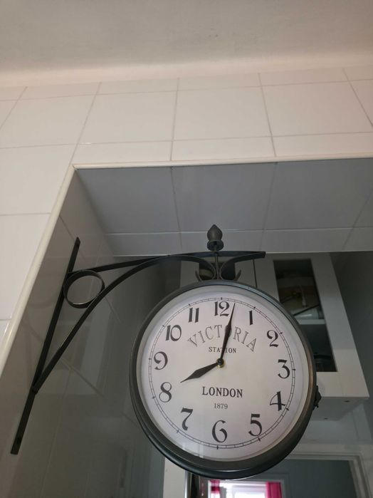 Candeiro retro cinza metal