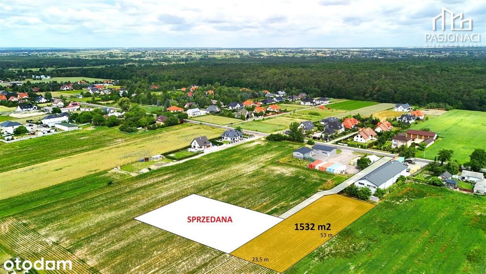 Ustawne działki budowlane Prawiedniki, gm. Głusk
