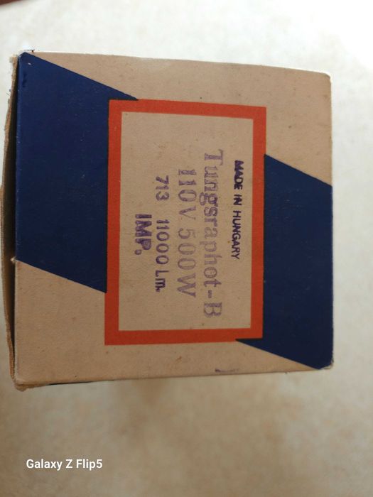 Żarówka 500 W  110V  Tungsraphot  nowa