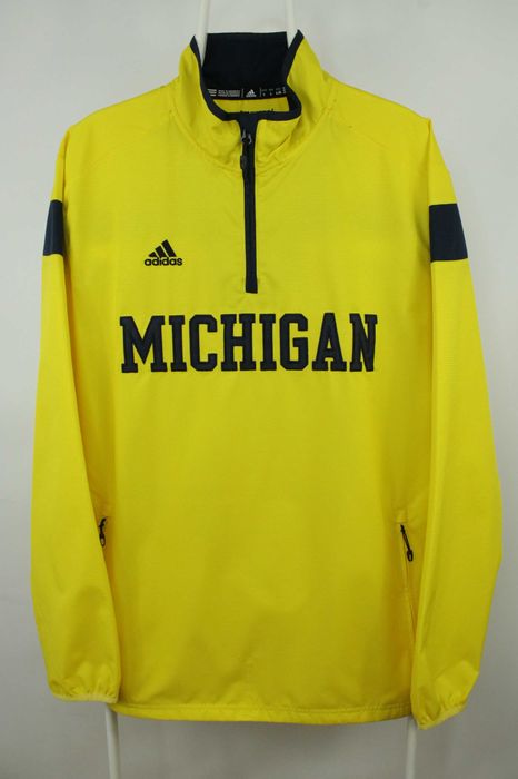 Спортивна куртка вітровка Adidas Michigan Wolverines Climaproof Windbreaker Розмір Л