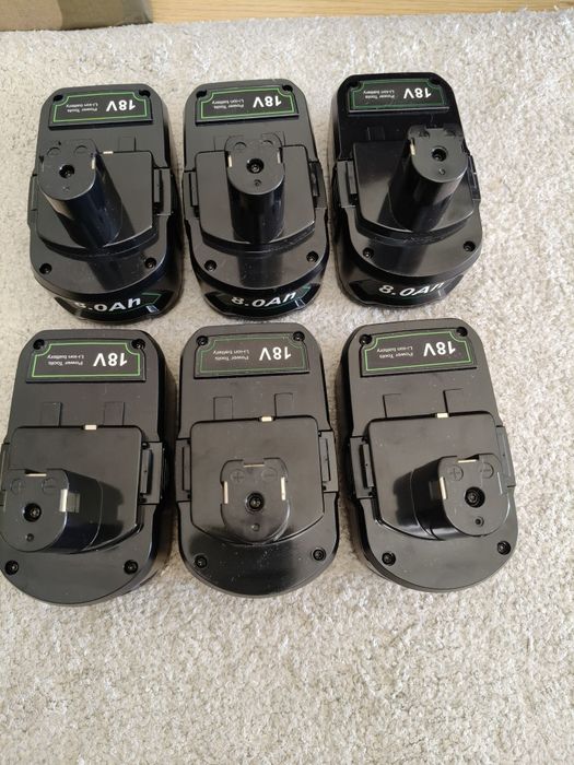6 baterias li on Ryobi ONE+