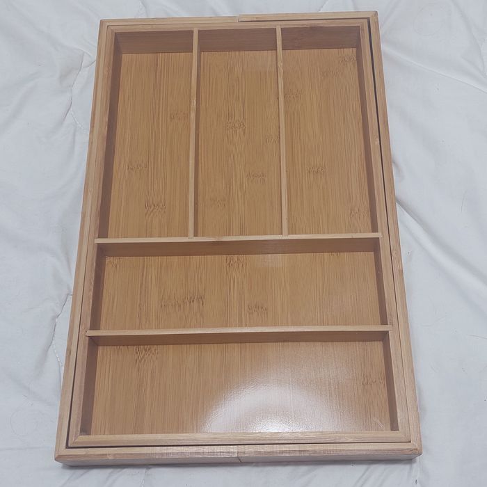 Porta talheres em bambu