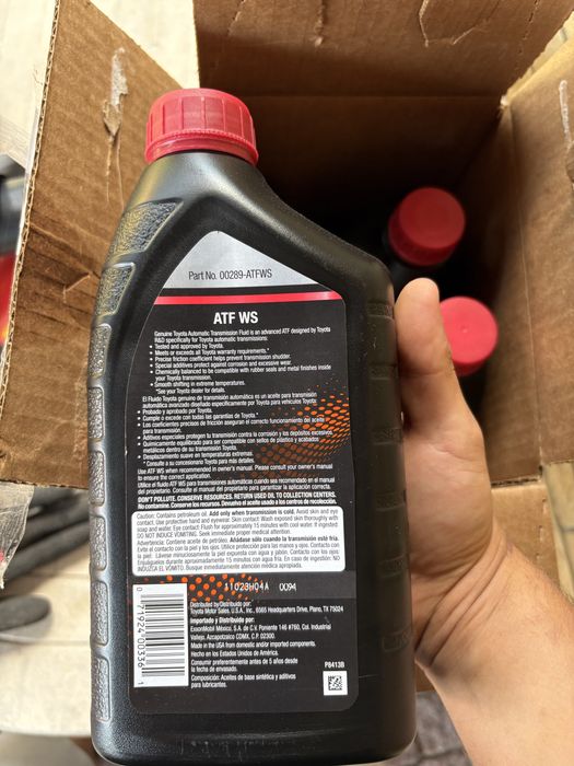 Масло toyota atf ws