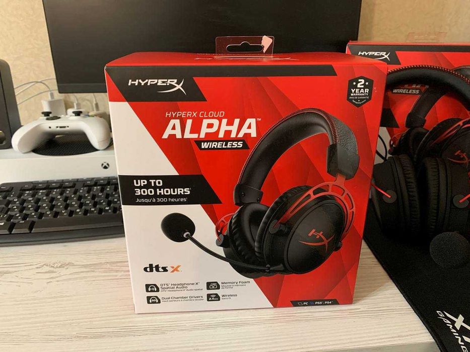 Безпровідні навушники з мікрофоном HyperX Cloud Alpha Wireless 4P5D4AA