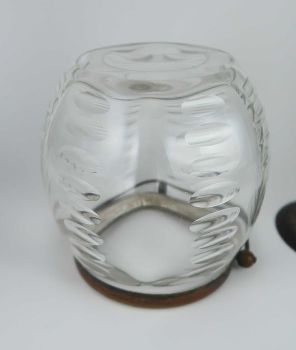 Boleira antiga Art Deco Vidro Lapidado (Ref. 6)