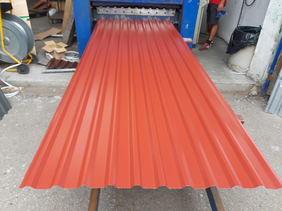 Blacha czerwona trapez dach ral 3009 dachowa