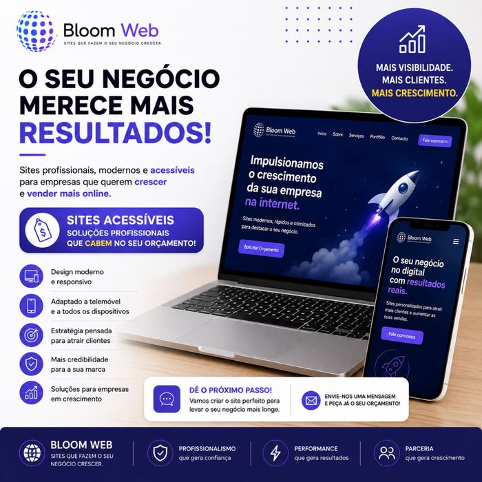 Criamos o seu Website