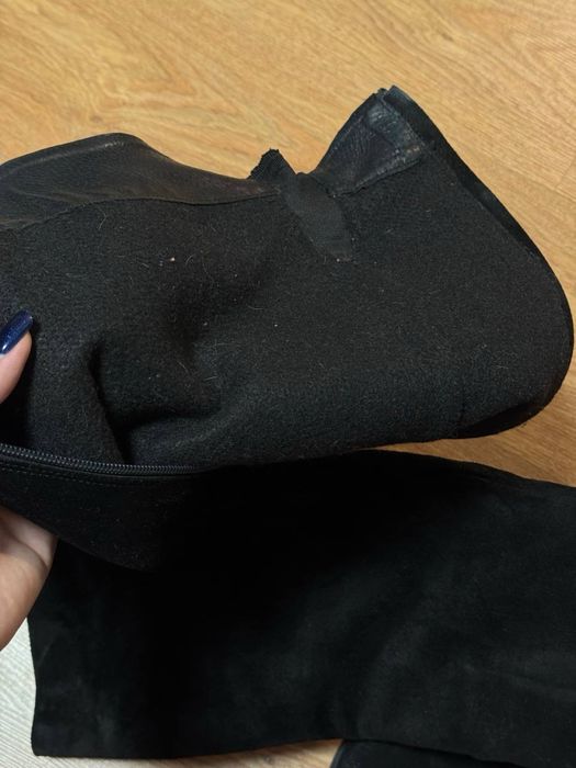 Зимові шкіряні сапожки 40 розмір