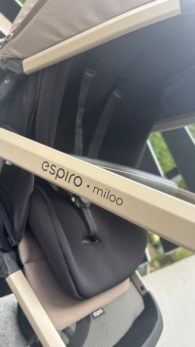 Wózek spacerowy espiro miloo  czarny brązowy