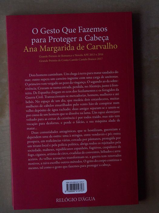 O Gesto que Fazemos para Proteger a Cabeça - Ana Margarida Carvalho