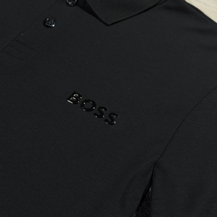 Boss Чорна Футболка Поло Хуго Бос Hugo Boss Black Premium, L, Оригінал