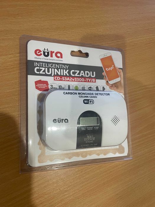 Czujnik tlenku węgla obsługiwany przez  Tuya CD-53A2V3300-TY/B