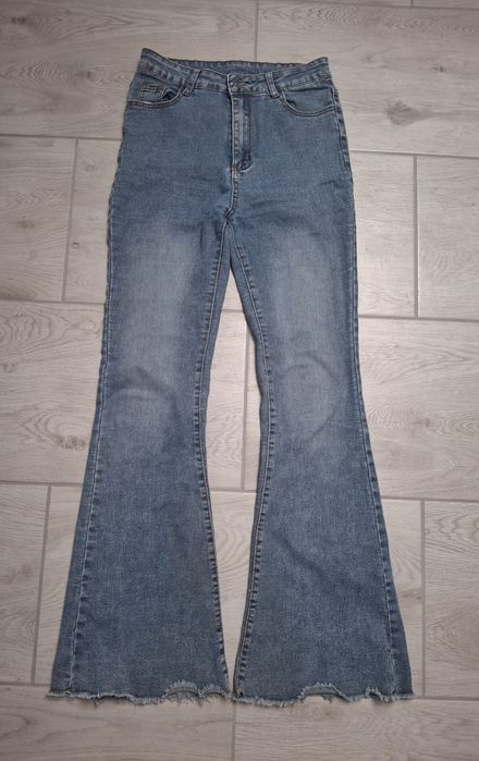 Spodnie dzwony jeansy Shein M
