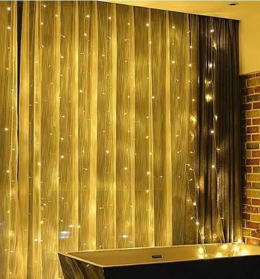 Новорічна світлодіодна гірлянда 3 на 2,8 метри штора на вікно 280 LED