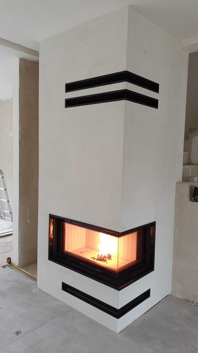 Kominek 10 lat gwarancji  narożny montaż Lublin nowoczesna technologia