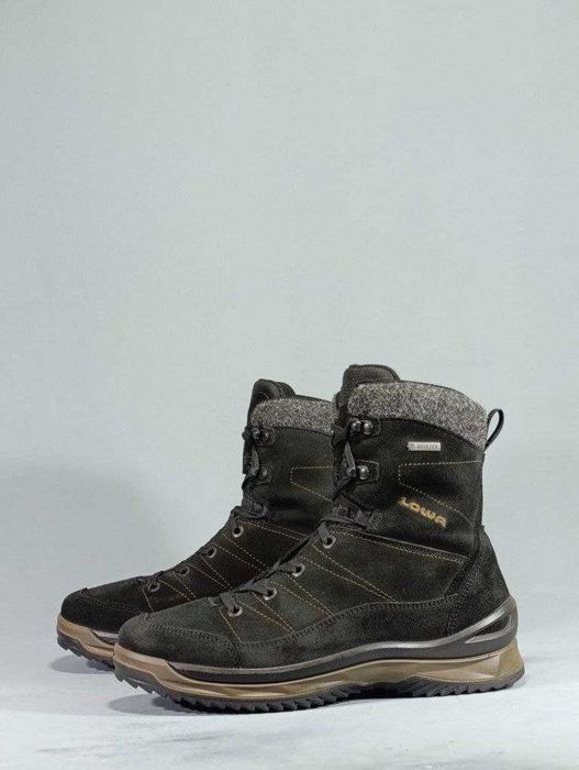 Зимові чоловічі черевики Lowa Sassello GTX Mid Black/Taupe (Стан 5+)