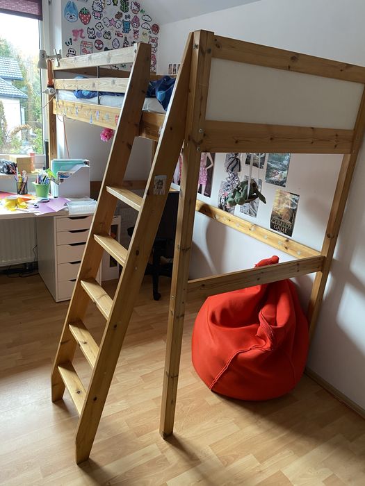 Łóżko piętrowe młodzieżowe Ikea 90x200