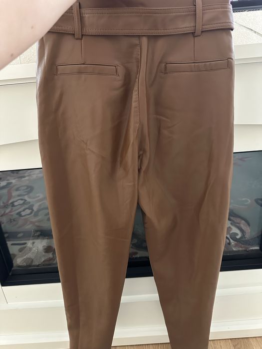 Кожаные брюки шкіряні штани розмір 32-34