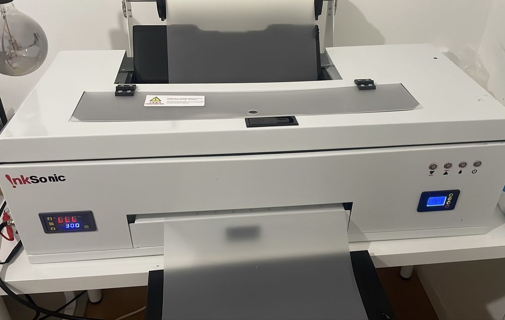 MAQUINA epson L1800 DTF textil + forno com isolamento + prensa 15x15