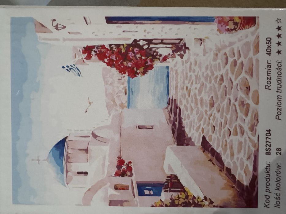 Malowanie po numerach Santorini