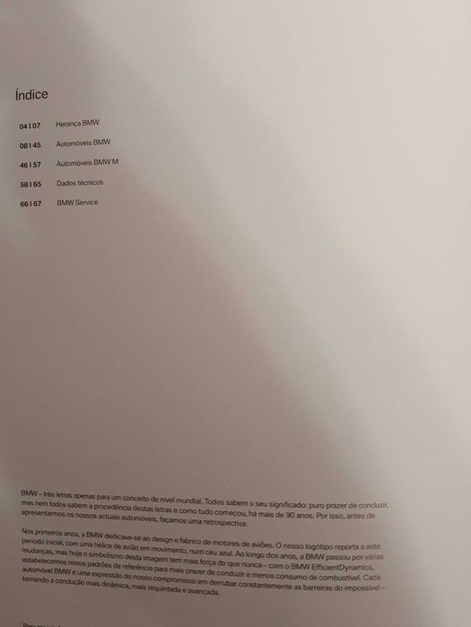 Catálogo de toda a gama BMW - original - Ano 2009