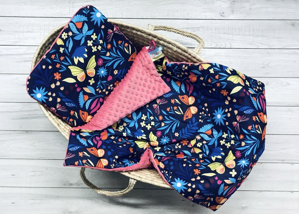 WYPRZEDAŻ Komplet minky do gondoli 80x60 kołderka