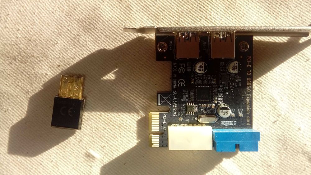 Karta sieciowa bezprzewodowa ASUS USB-AC51 + hub USB 3.0 PCI Express