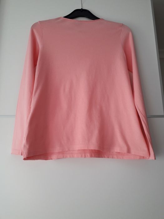 Camisola rosa velho com folhos