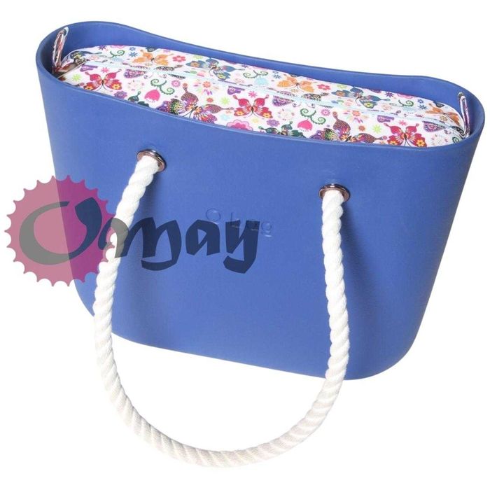 organizer OBAG MINI motyle błękit 2 kieszenie wkład OMAY