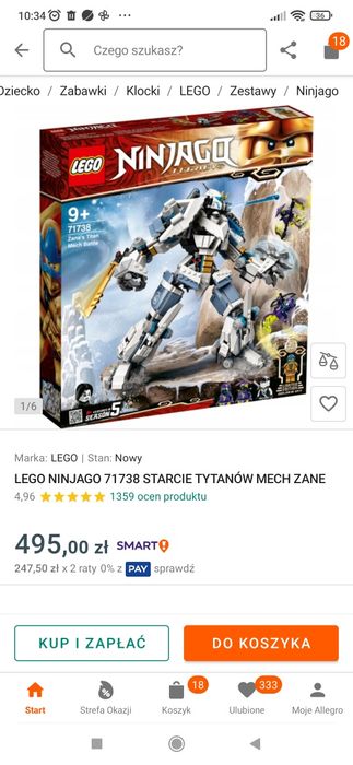 Klocki lego ninjago 71738