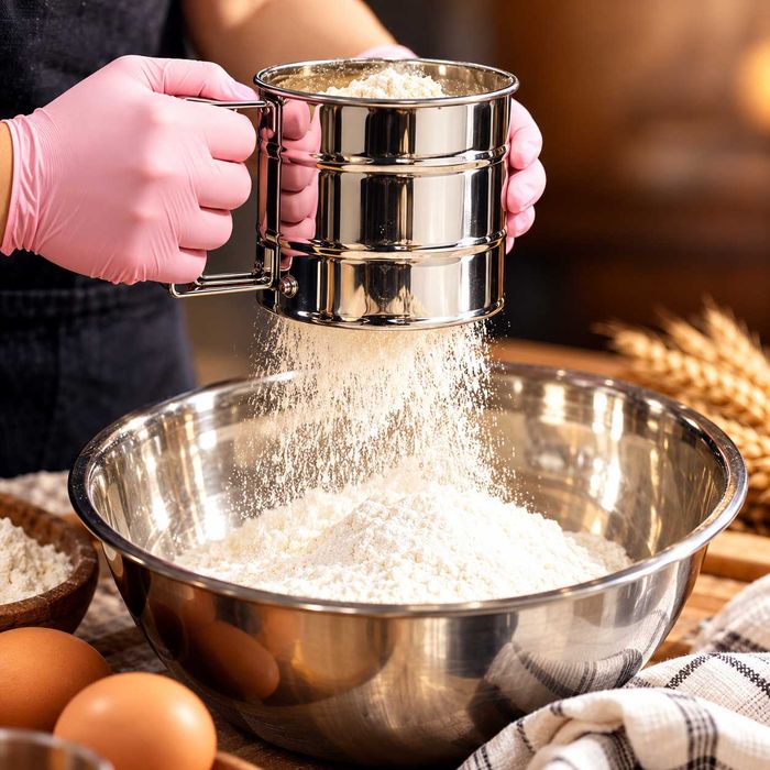 Sitko przesiewacz do mąki 250g stal nierdzewna do pieczenia