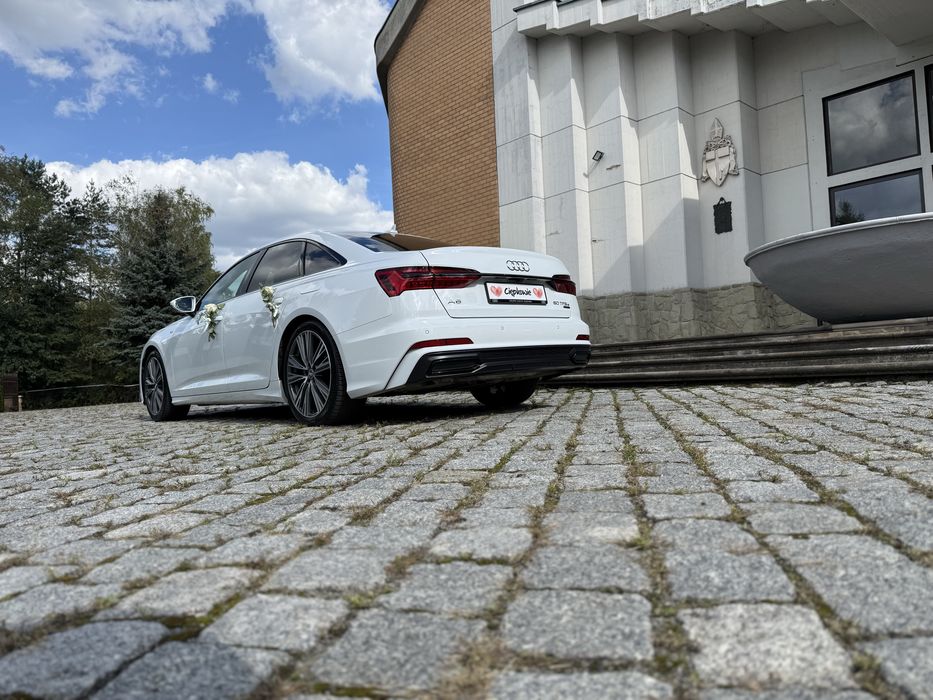 Elegancki samochód do ślubu – Audi A6 Quattro S line z kierowcą